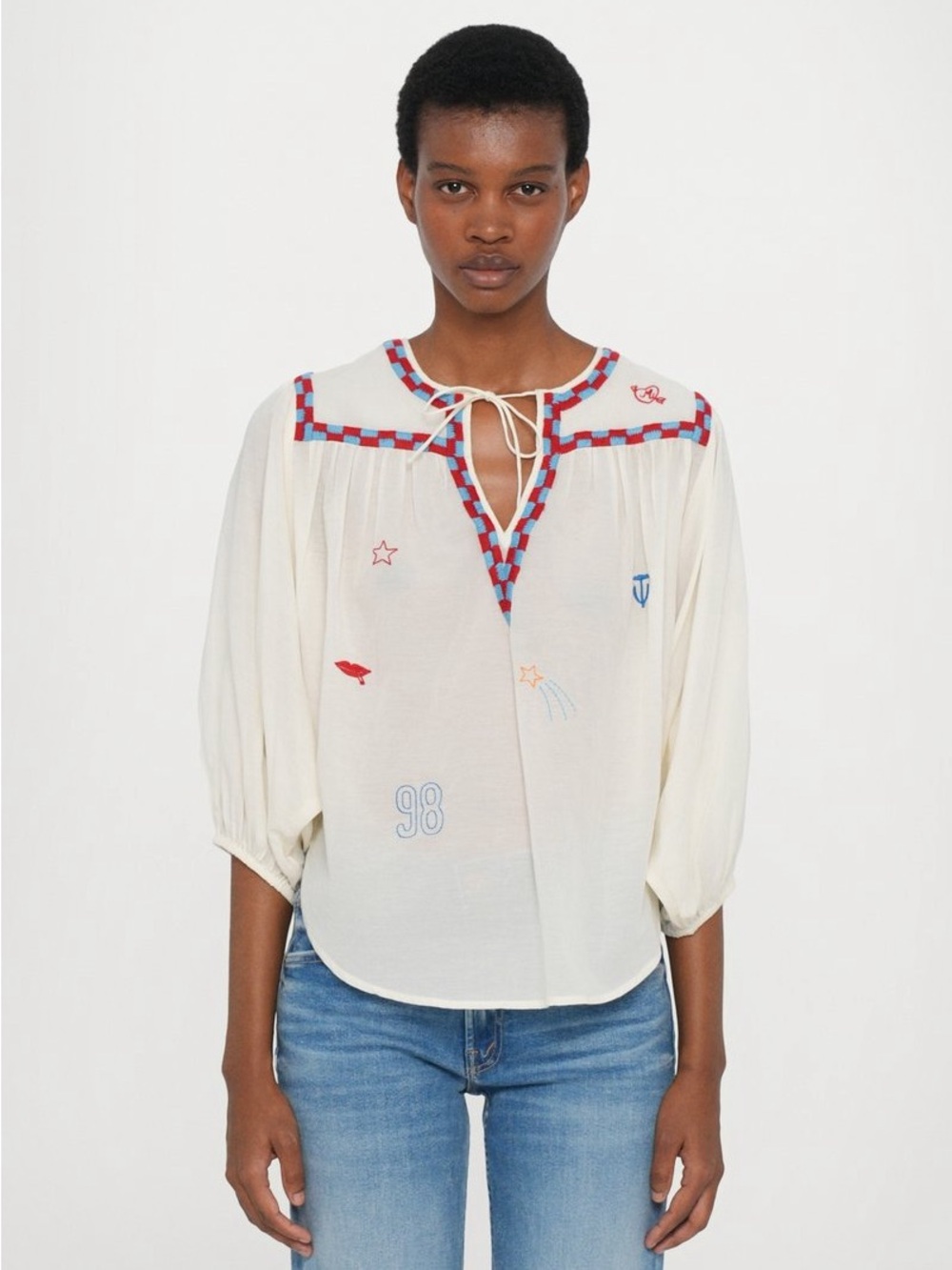 MOTHER The Breeze Yoke Top